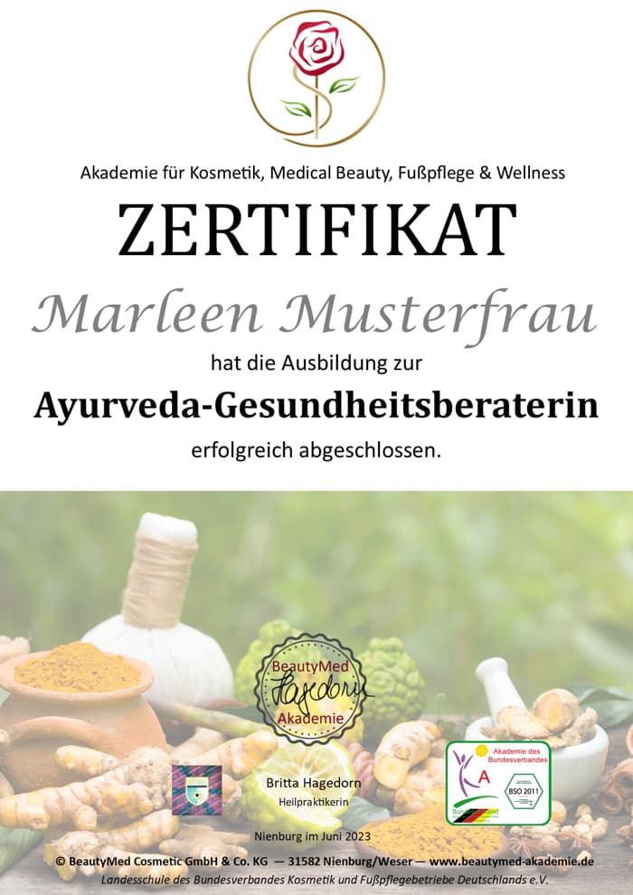 Online-Ausbildung - "Ayurveda-Gesundheitsberater"