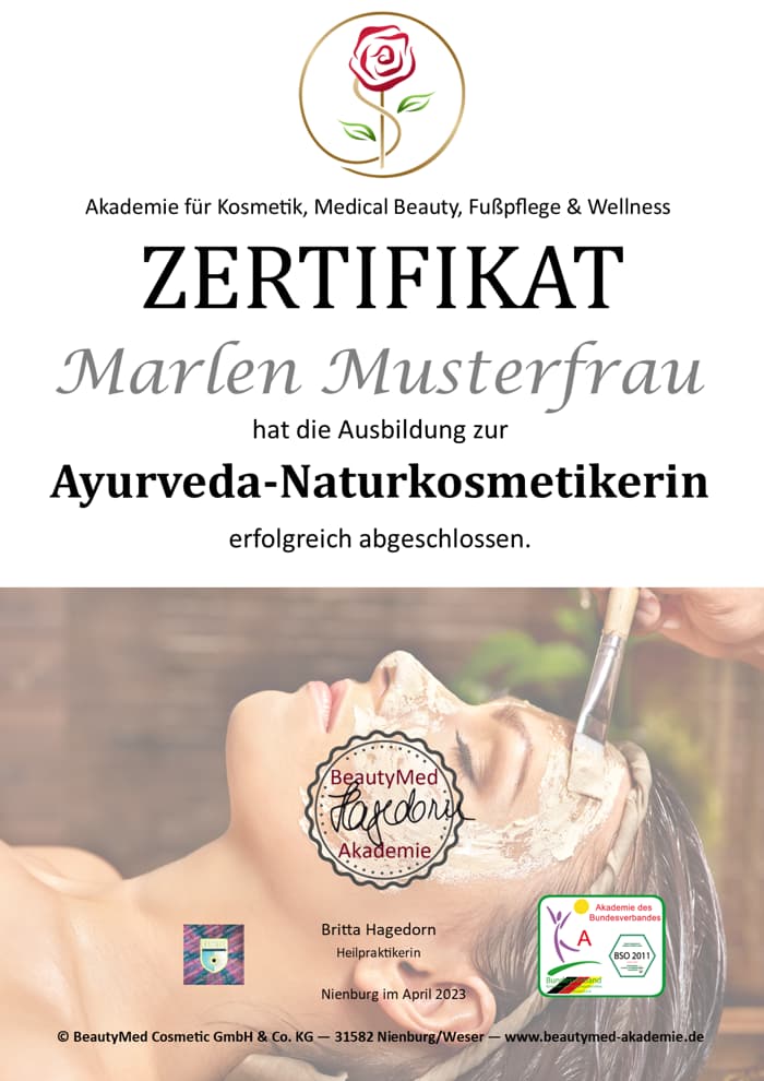 Online-Ausbildung - "Ayurveda-Naturkosmetikerin"
