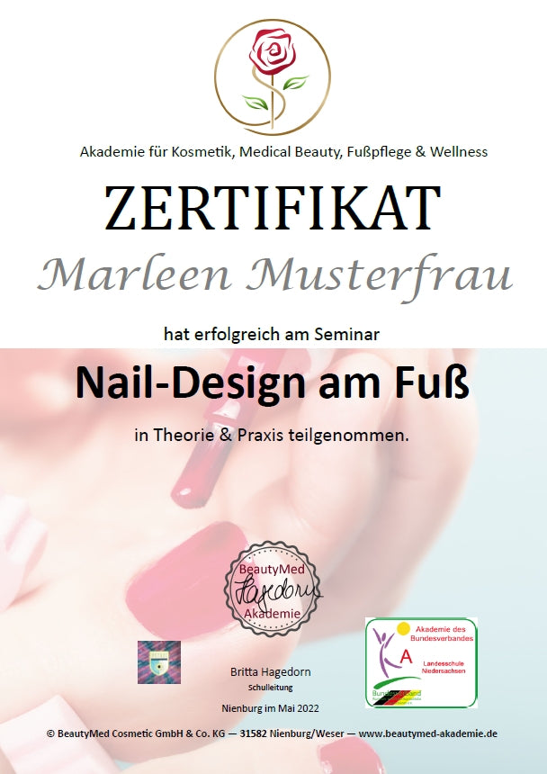 Online-Ausbildung kosmetische Fußpflege "SILBER"