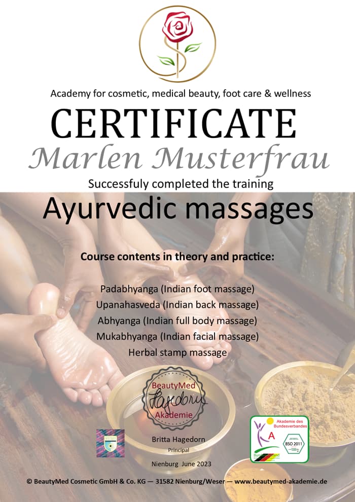 Online-Ausbildung "Ayurveda-Massagen"