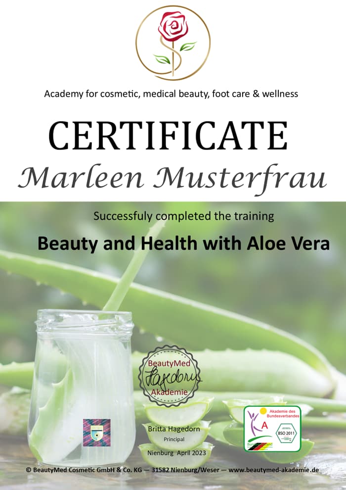 Online-Ausbildung "Beauty and Health mit Aloe Vera"