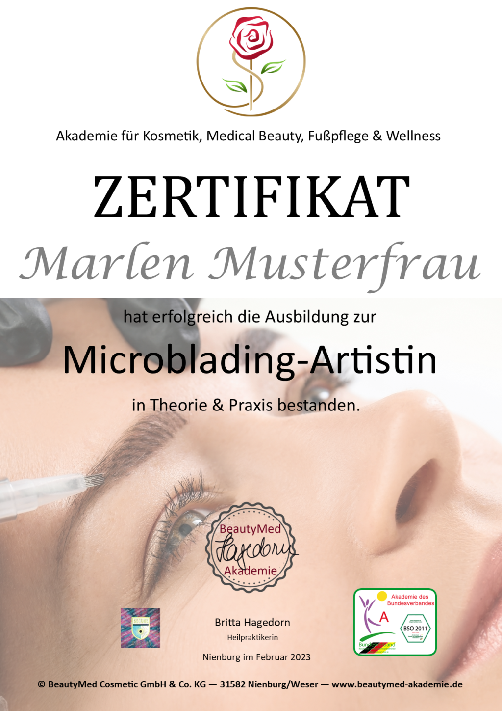 Präsenz-Ausbildung "Microblading-Artist"